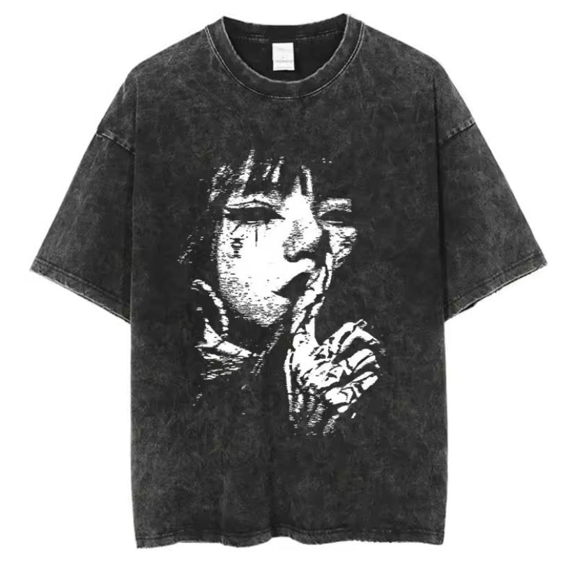 Sacred Silence – Gothic Oversize T-Shirt